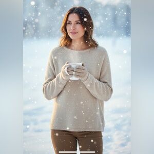 H&M Silver Fuzzy Knitwear